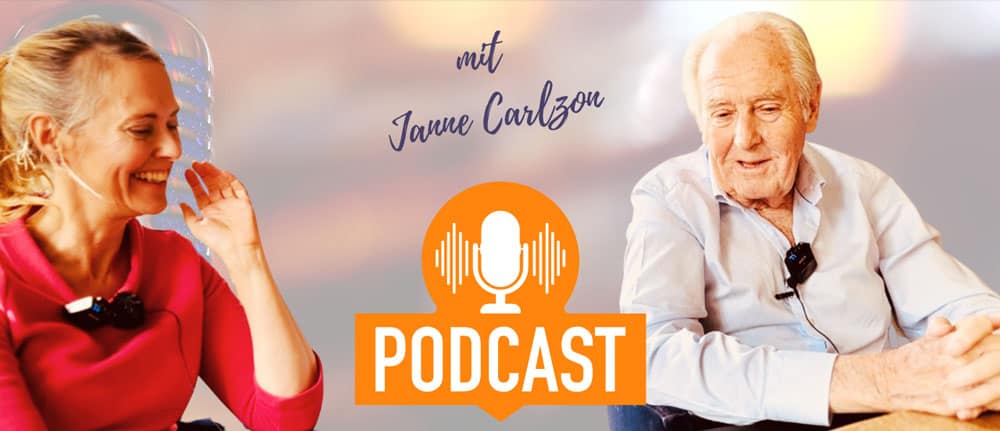 Maike im Podcast mit dem schwedischen Unternehmensdenker Janne Carlzon